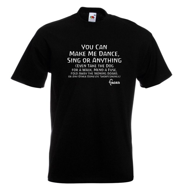 Rod Stewart Faces T Shirt You Can Make Me Dance Sing Or Anything Ronnie