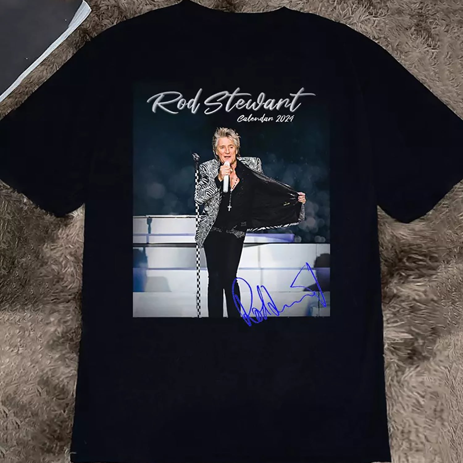 Rod Stewart In Concert 2024 Signature Unisex TShirt All Size