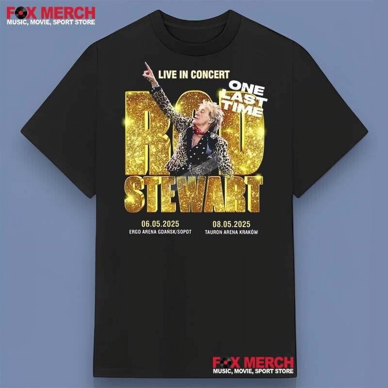Rod Stewart One Last Time Live In Concert 2025 T-Shirt Full