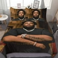 thumbnail image 1 of Rod Wave 3-Piece Bedding Set Duvet Cover Set Soft Warm And Comfortable Soft Bed Set with 1 Duvet Cover And 2 Pillowcases for Bedroom, 1 of 7