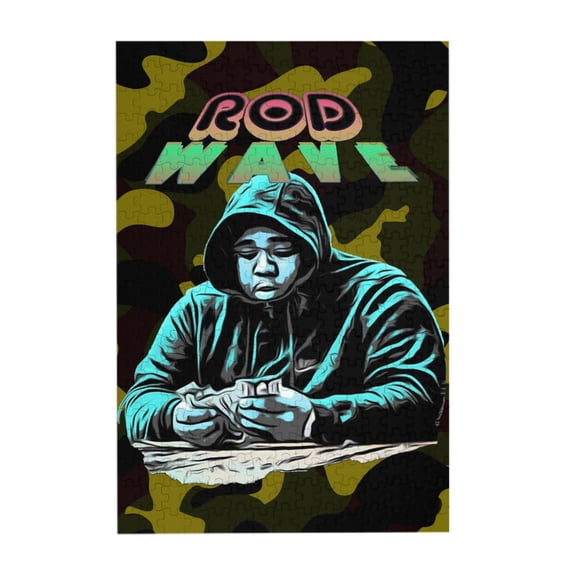 Rod Wave 300 Piece Puzzles,Wooden Jigsaw Puzzle,Home Decor Birthday Party Gift,Fun And Challenging Family Games