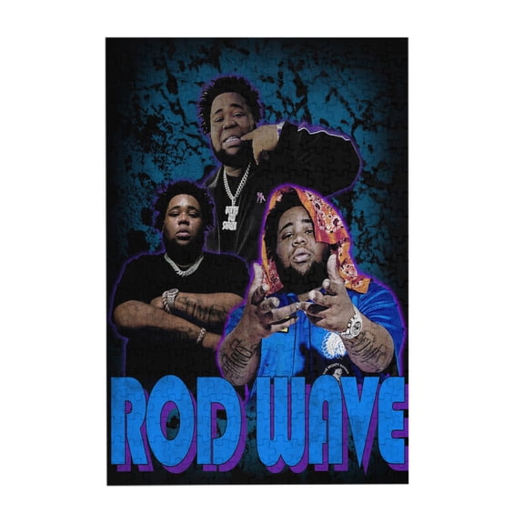 Rod Wave 300 Piece Puzzles,Wooden Jigsaw Puzzle,Home Decor Birthday Party Gift,Fun And Challenging Family Games