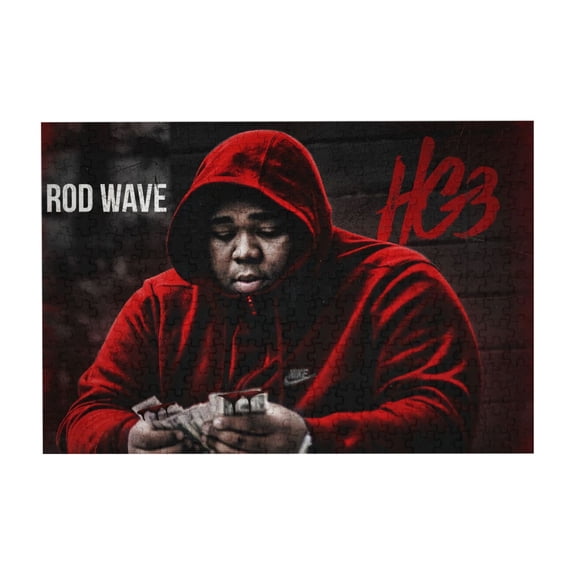 Rod Wave 300 Piece Puzzles,Wooden Jigsaw Puzzle,Home Decor Birthday Party Gift,Fun And Challenging Family Games