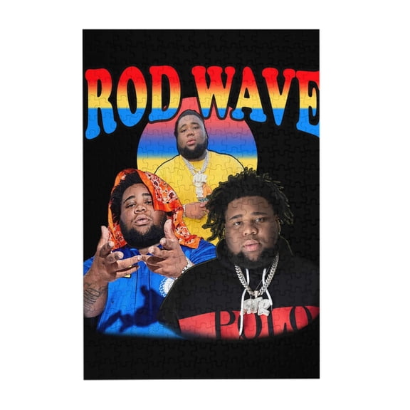 Rod Wave 300 Piece Puzzles,Wooden Jigsaw Puzzle,Home Decor Birthday Party Gift,Fun And Challenging Family Games