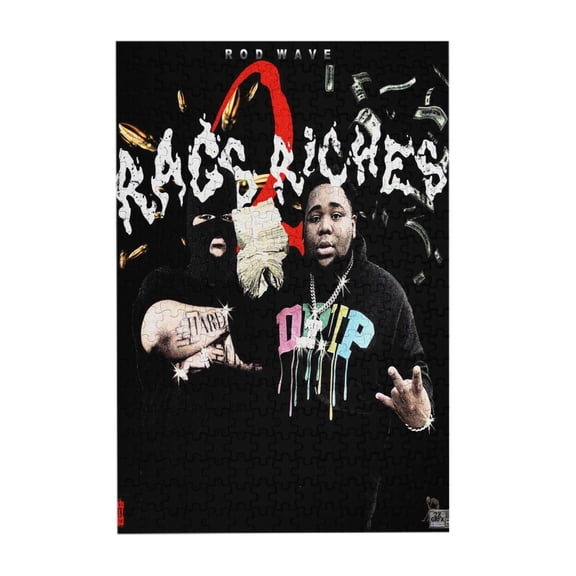 Rod Wave 300 Piece Puzzles,Wooden Jigsaw Puzzle,Home Decor Birthday Party Gift,Fun And Challenging Family Games