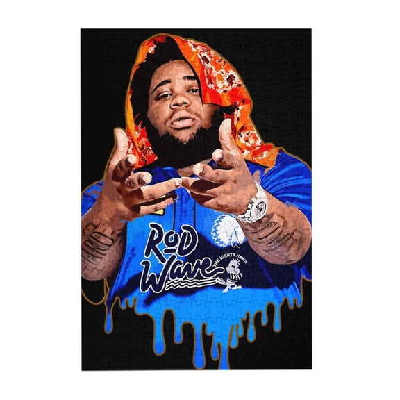 Rod Wave 300 Piece Puzzles,Wooden Jigsaw Puzzle,Home Decor Birthday Party Gift,Fun And Challenging Family Games