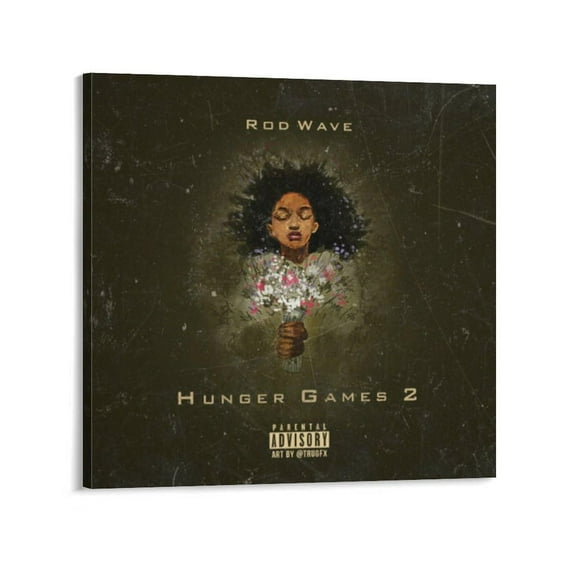 Rod Wave Album Cover Poster (8) Canvas Poster Wall Art Decor Print Picture Paintings for Living Room Bedroom Decoration