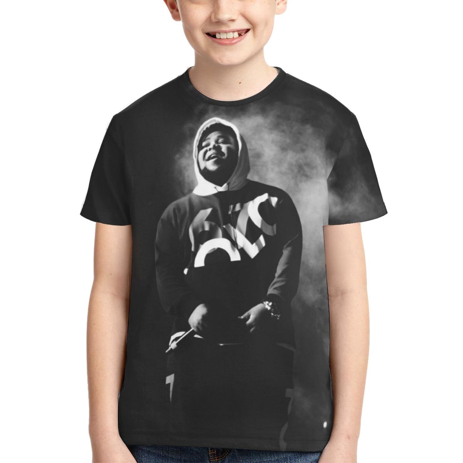 Rod Wave Boys Girls 3D Printed T-Shirt Crewneck Graphic Short Sleeve ...
