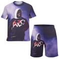 thumbnail image 1 of Rod Wave Boys Short Sleeve T-Shirt And Shorts Outfit Set Activewear Mesh Short Set for Kids, 1 of 7
