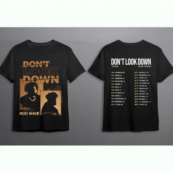 Rod Wave Don't Look Down Tour 2026 T-Shirt Concert Gift Tee