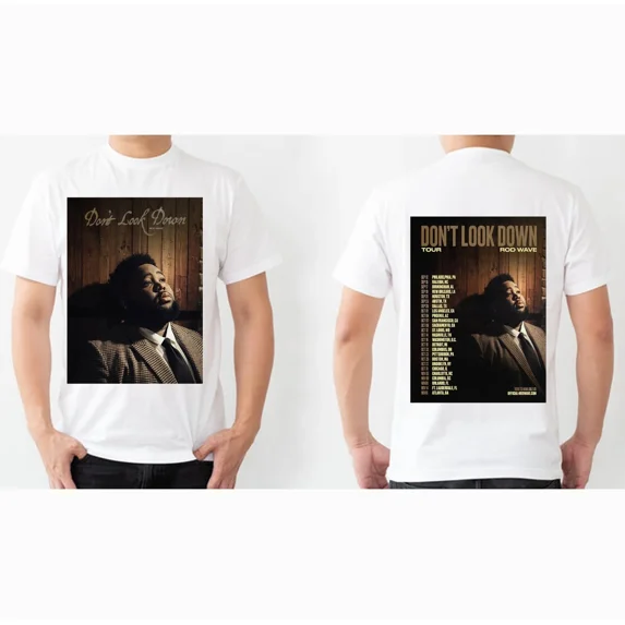 Rod Wave Don't Look Down Tour 2026 T-shirt For Fan