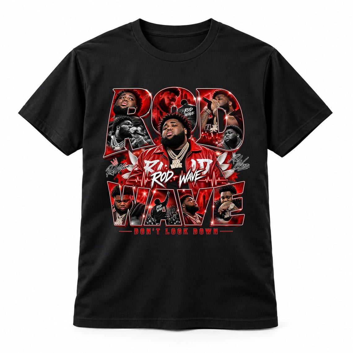 Rod Wave “Dont Look Down” Tour 2026 Concert T-Shirt, Hip Hop Music Fan ...