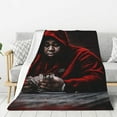thumbnail image 1 of Rod Wave Flannel Blanket Cozy Ultra-Soft Micro Throw Blanket For Bed Sofa Couch Car Office Camping Travel All Season Fleece Blanket 60"x50", 1 of 8