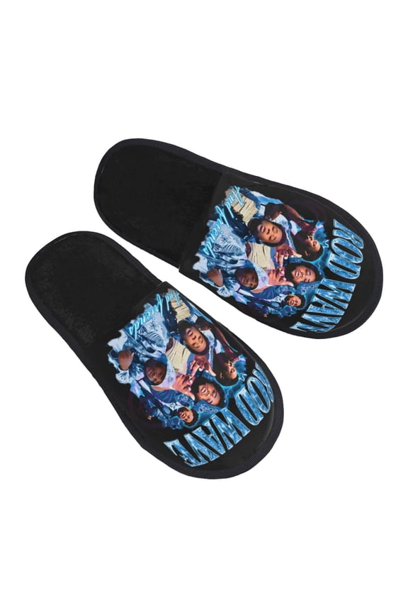 Rod Wave Furry Slippers For Men Women Fuzzy House Slippers Winter Anti-Slip Indoor And Outdoor Slip On Shoes Medium