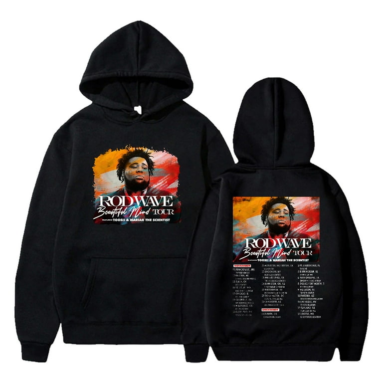 Rod Wave Hoodie 2023 Nostalgia Tour Merch Hooded Sweatshirt Women