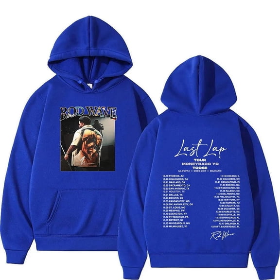 Rod Wave Last Lap Tour 2024 Album Hoodie Men Women Vintage Fashion Oversized Sweatshirt Hip Hop Harajuku Pullover Clothing Hoody