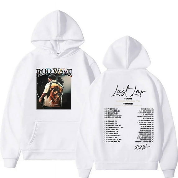 Rod Wave Last Lap Tour 2024 Album Hoodie Men Women Vintage Fashion Oversized Sweatshirt Hip Hop Harajuku Pullover Clothing Hoody