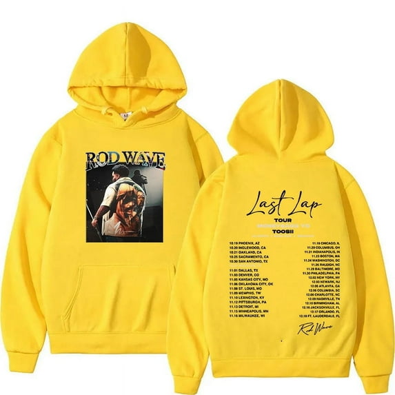 Rod Wave Last Lap Tour 2024 Album Hoodie Men Women Vintage Fashion Oversized Sweatshirt Hip Hop Harajuku Pullover Clothing Hoody