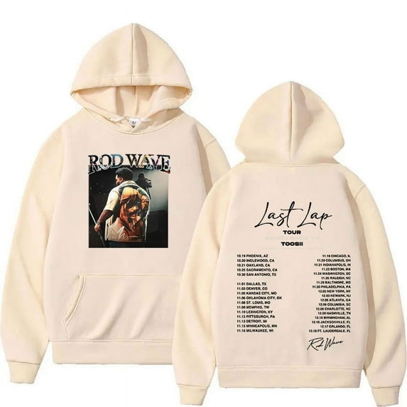 Rod Wave Last Lap Tour 2024 Album Hoodie Men Women Vintage Fashion Oversized Sweatshirt Hip Hop Harajuku Pullover Clothing Hoody