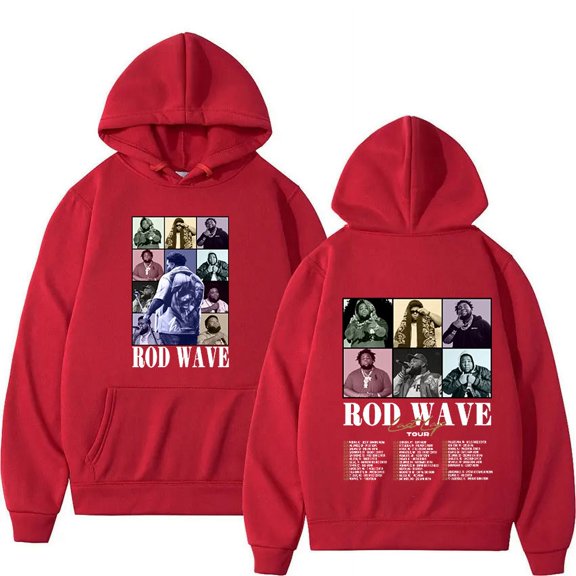 Rod Wave Last Lap Tour 2024 Graphic Hoodie Men's Hip Hop Vintage Pullover Sweatshirt Casual Fashion Oversized Hoodies Streetwear