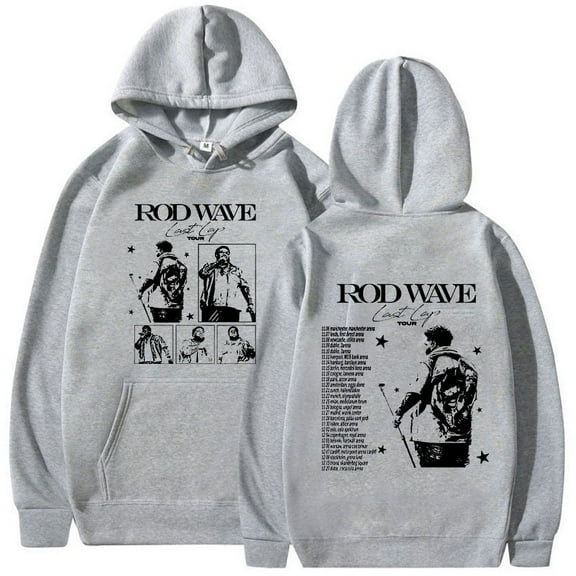 Rod Wave Last Lap Tour 2024 Print Hoodie Men Retro Pullover Fashion Sweatshirt Unisex Hip Hop Loose Oversized Hoodies Streetwear
