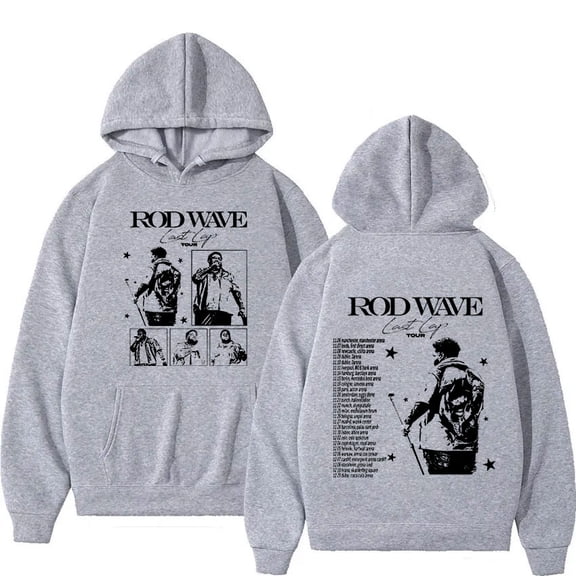Rod Wave Last Lap Tour Print Hoodie Men's Hip Hop High Quality Fashion Sweatshirt Vintage Oversized Hoodies Streetwear