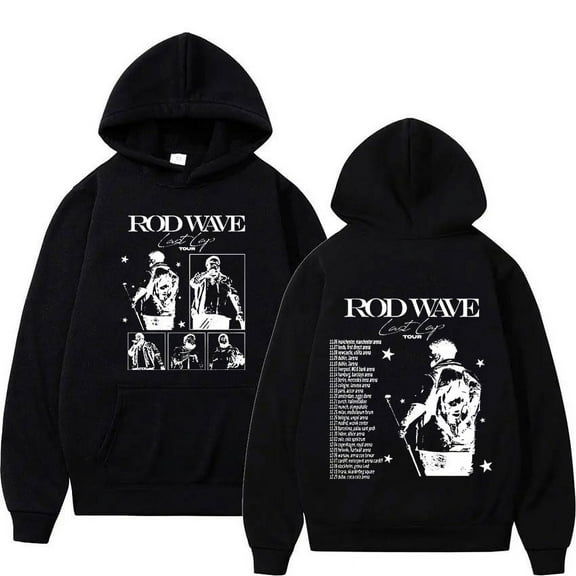 Rod Wave Last Lap Tour Print Hoodie Men's Hip Hop High Quality Fashion Sweatshirt Vintage Oversized Hoodies Streetwear