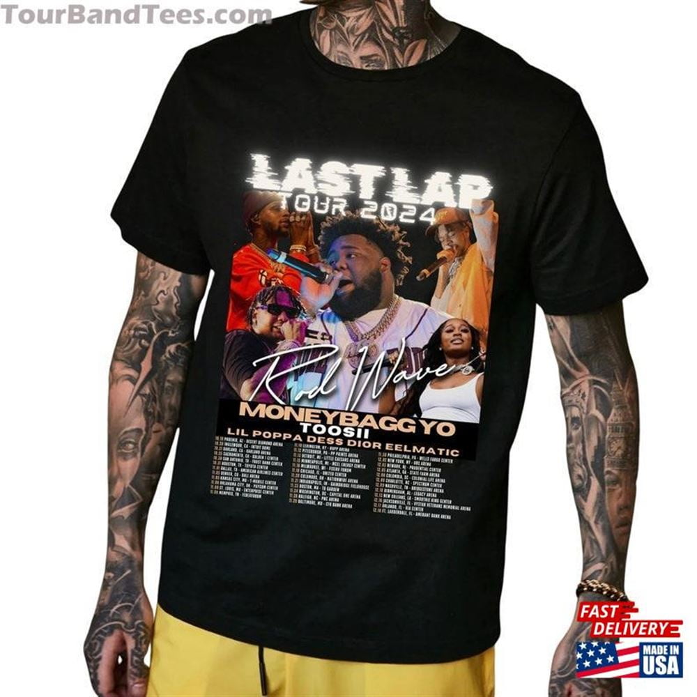 Rod Wave Last Lap Tour Shirt 2024 Concert Merch Unisex Graphic TShirt