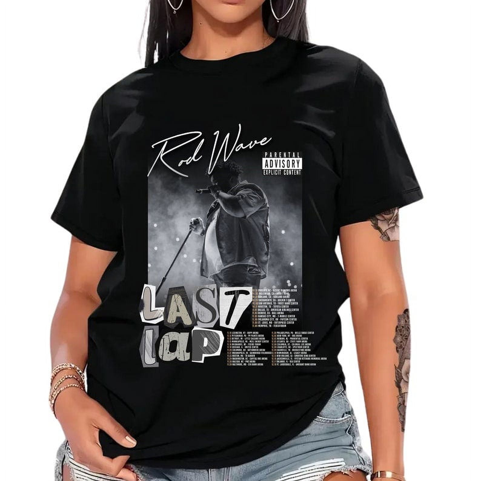 Rod Wave Last Lap Tour Shirt 2024 Concert Merch Unisex Graphic Tee