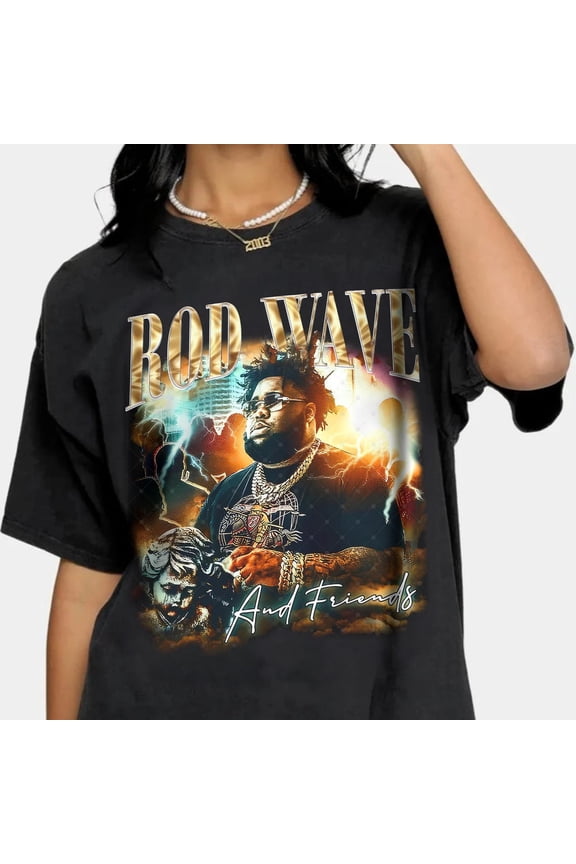 Rod Wave Last Lap Tour T-Shirt, Graphic Rod Wave Fan Shirt, Rod Wave Merch, Rod Wave Fan Gifts,Black Color,Size XL