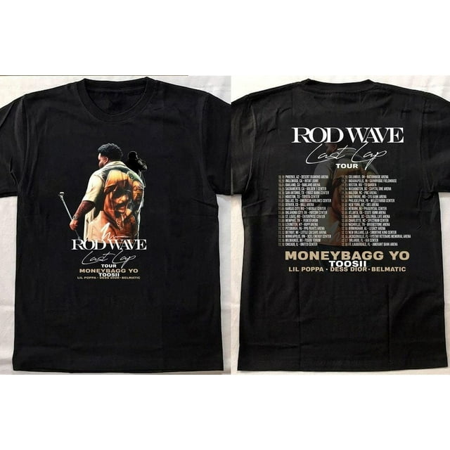 Rod Wave Last Lap tour 2024 dates inspired 2sides HipHop Vintage T