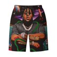 thumbnail image 1 of Rod Wave Mens Swim Trunks Quick Dry Board Shorts with Mesh Lining, Hawaii Beach Shorts Swimwear Bathing Suits, 1 of 7