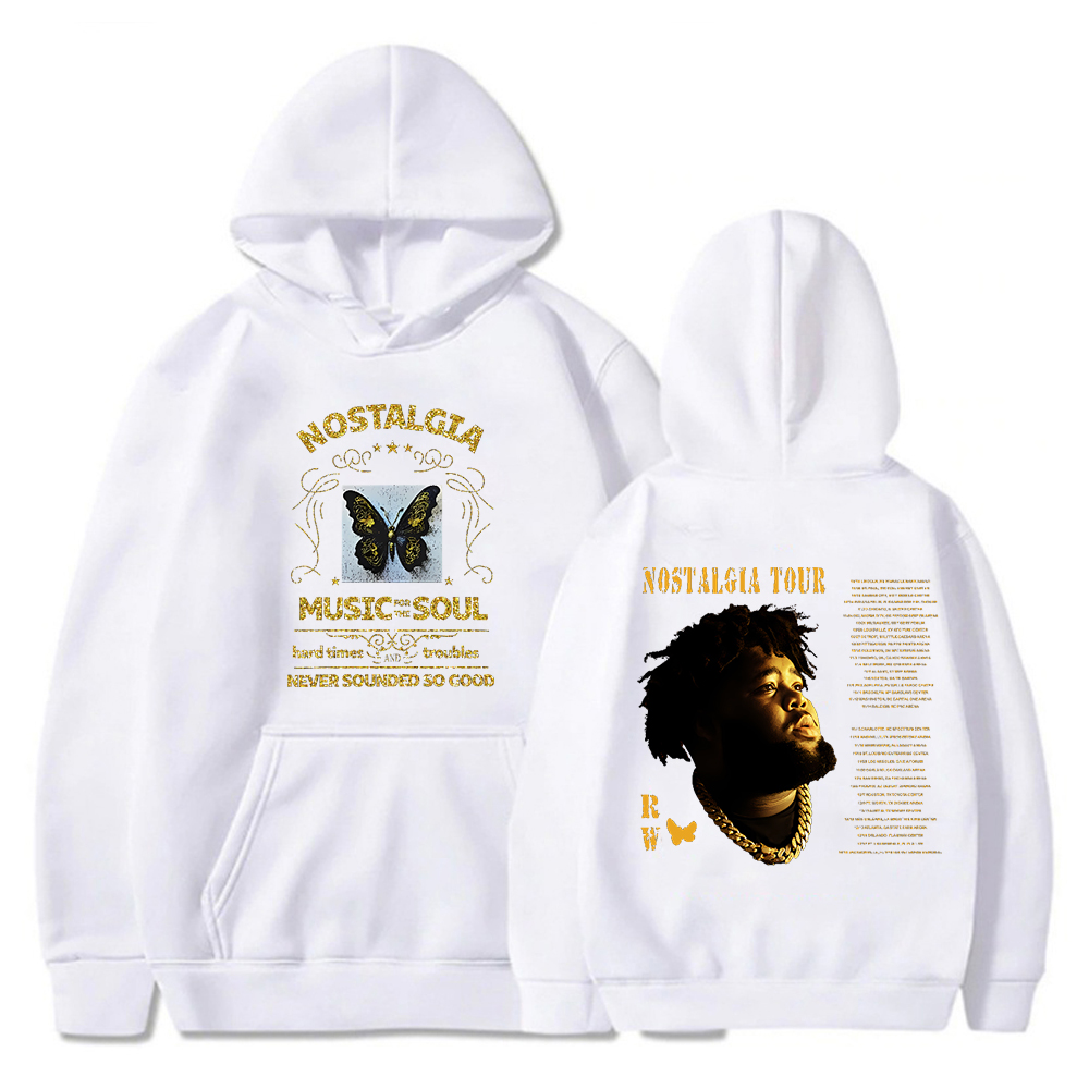 Rod Wave Nostalgia Tour Merch Hoodie Hip Hop Hooded Sweatshirt 2023