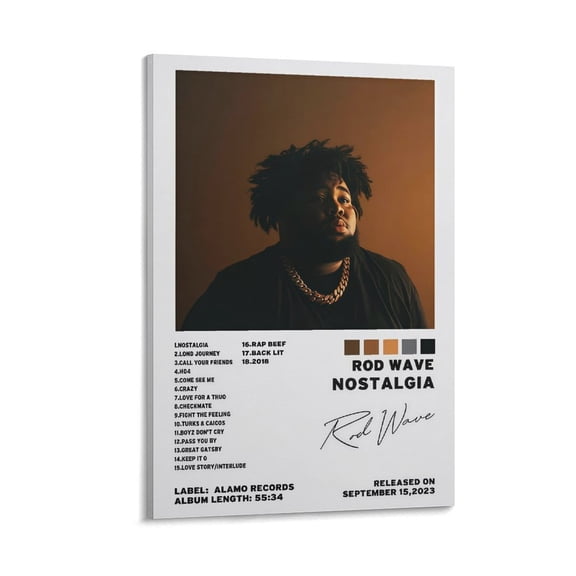 Rod Wave Poster (12) Canvas Wall Art Poster Decorative Bedroom Modern Home Print Picture Artworks Posters 12x18inch(30x45cm)