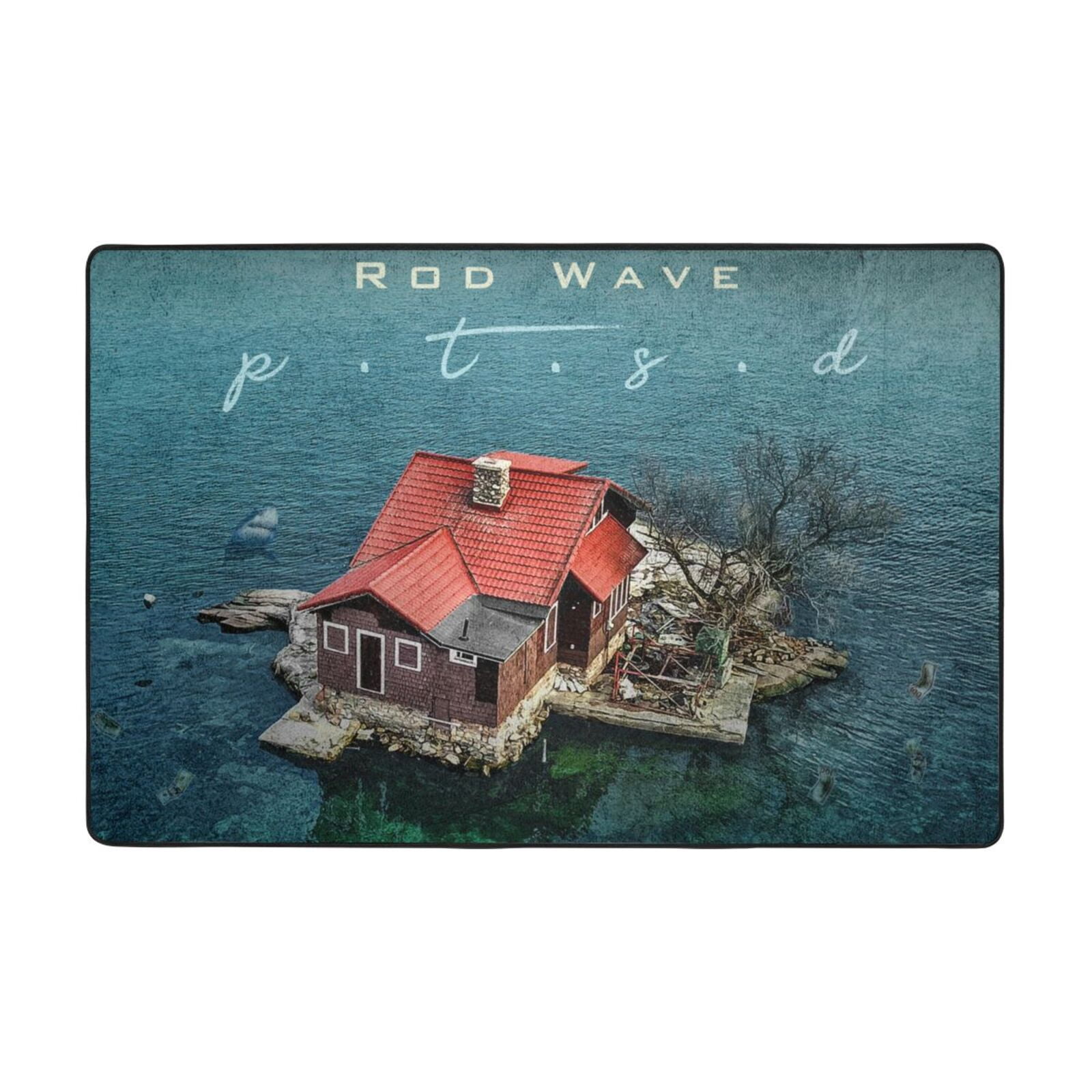 Rod Wave Rug Non-Slip Locking Edge Carpet Thickened Large Size Door Mat ...