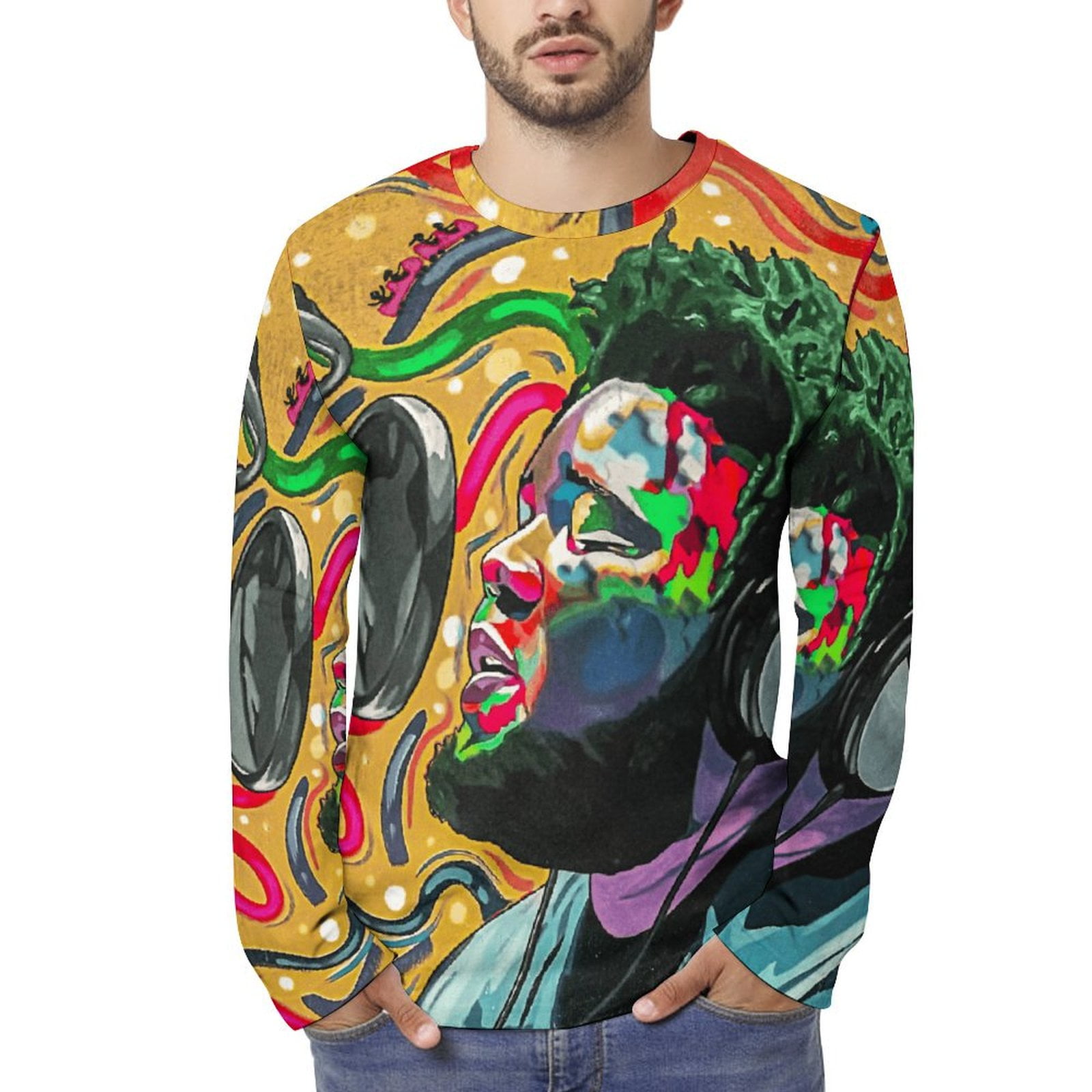Rod Wave T Shirt 3D Printed Crewneck Graphic Long Sleeve Tees for Mens ...