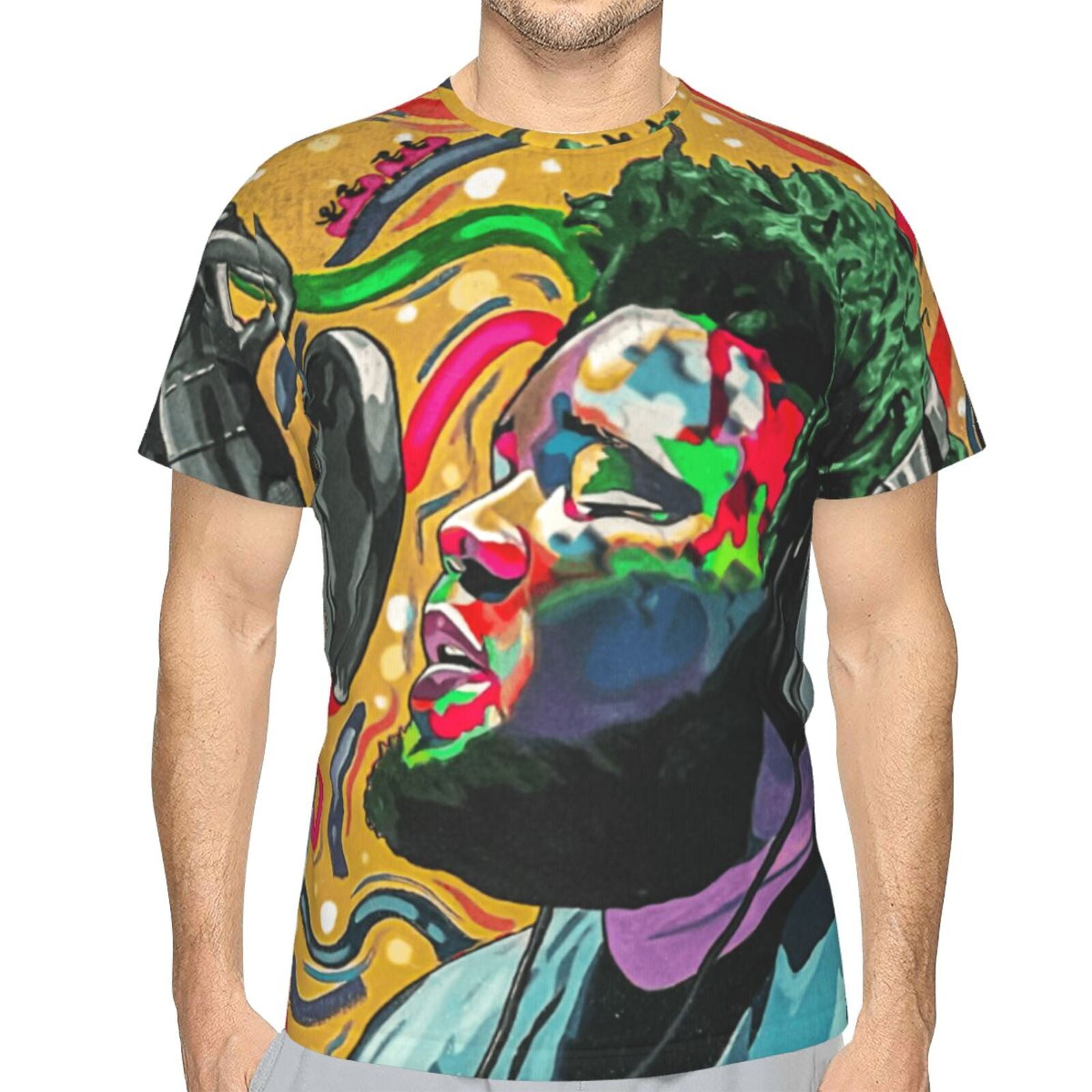 Rod Wave T Shirt 3D Printed Crewneck Graphic Short Sleeve Tees for Mens ...