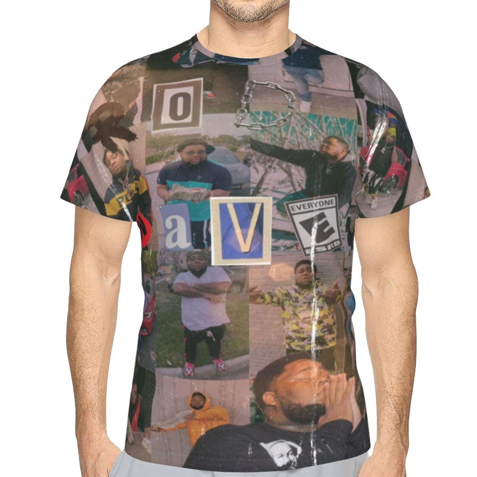 Rod Wave T Shirt 3D Printed Crewneck Graphic Short Sleeve Tees for Mens ...