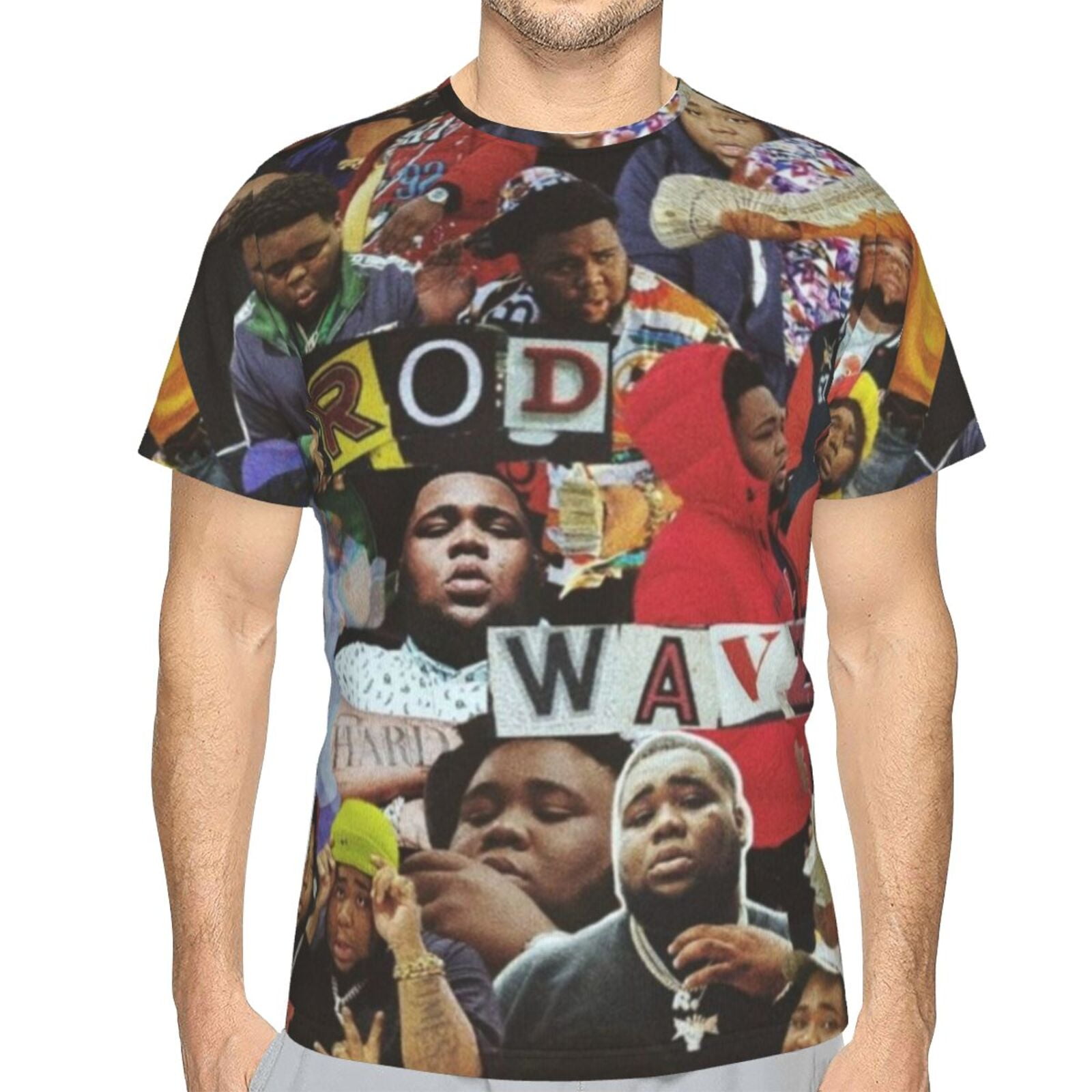 Rod Wave T Shirt 3D Printed Crewneck Graphic Short Sleeve Tees for Mens ...