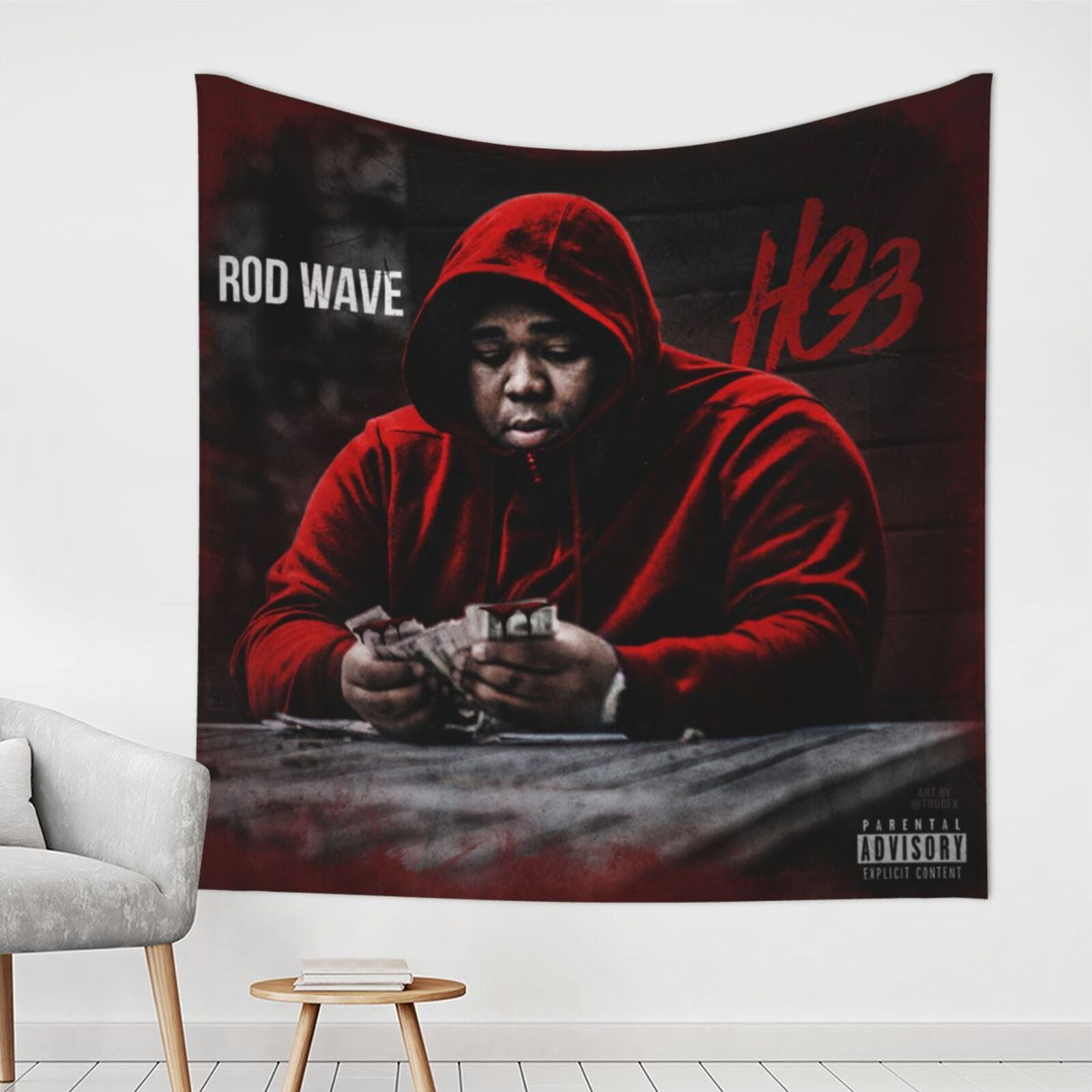 Rod Wave Tapestry Wall Hanging Wall Art Decor Wall Tapestry For Living ...