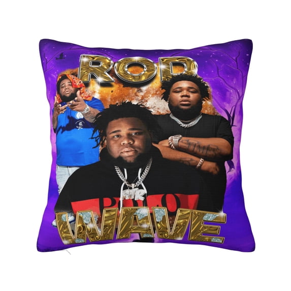 Rod Wave Throw Pillow Case Pillowcase Shell for Couch Sofa Home Decoration 20"x20"