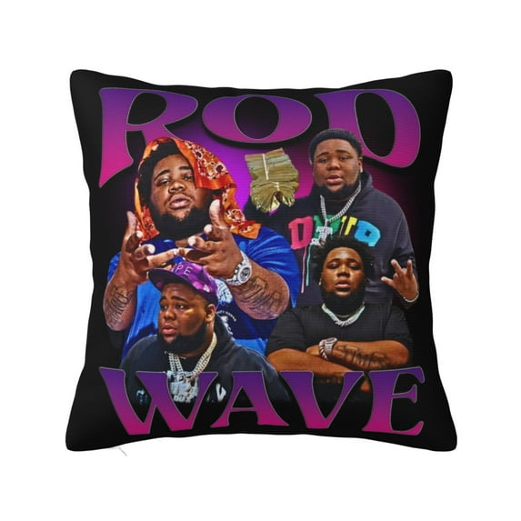 Rod Wave Throw Pillow Cover Decoration Pillow Case Cushion Home Decor for Home Sofa Couch 24"x24"