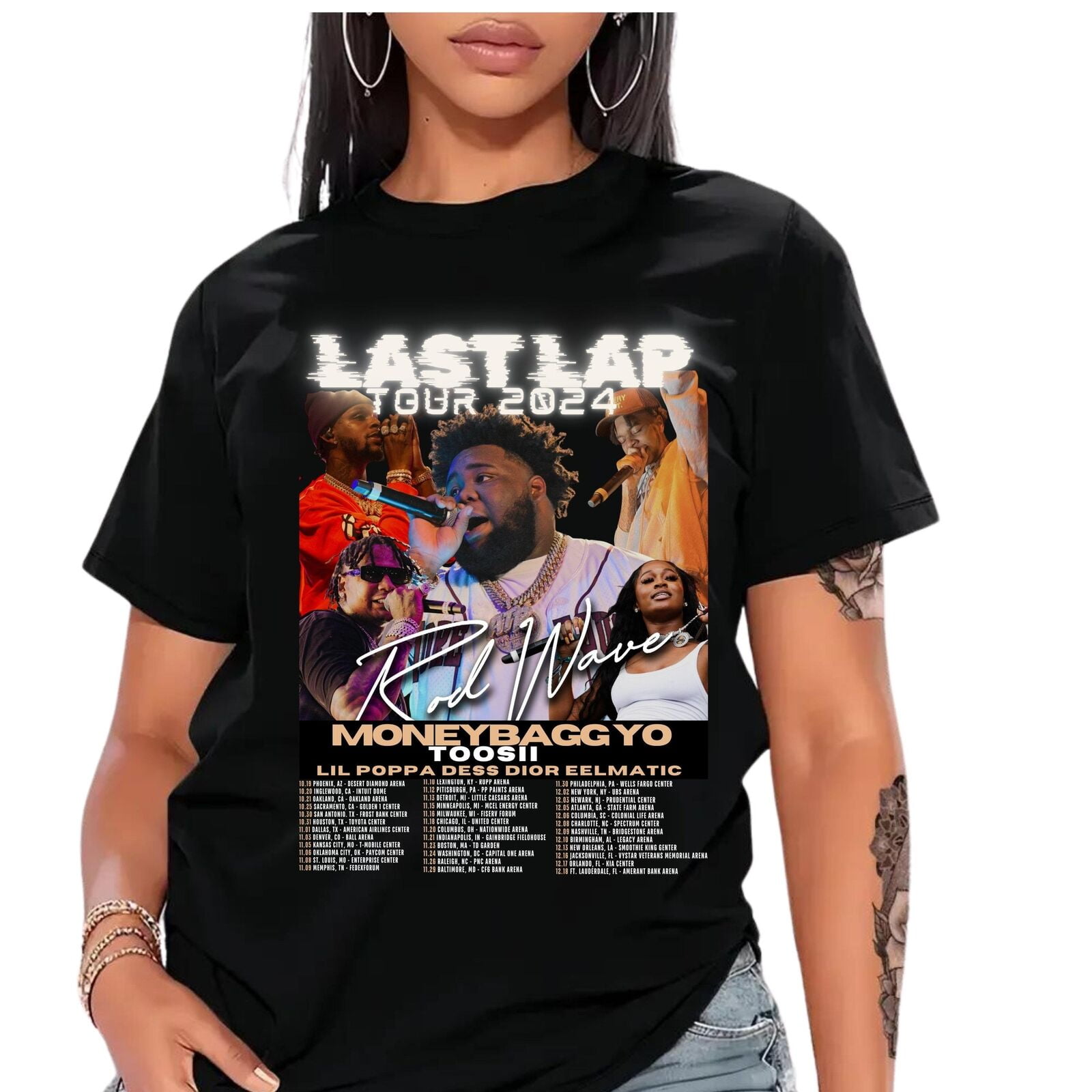 Rod Wave quot Last Last Lap quot Tour Shirt 2024 Rod Wave Concert Merch