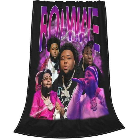 Rod Waves Blanket Soft Warm Flannel Throw Blanket for Bed Sofa Couch Bedroom Living Room Dorm All Season 40"x30"