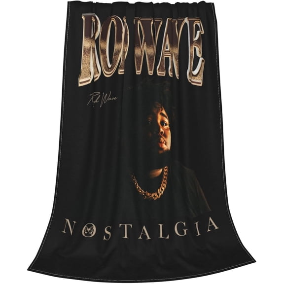 Rod Waves Nostalgia Blanket Soft Warm Flannel Throw Blanket for Bed Sofa Couch Bedroom Living Room Dorm All Season 40"x30"