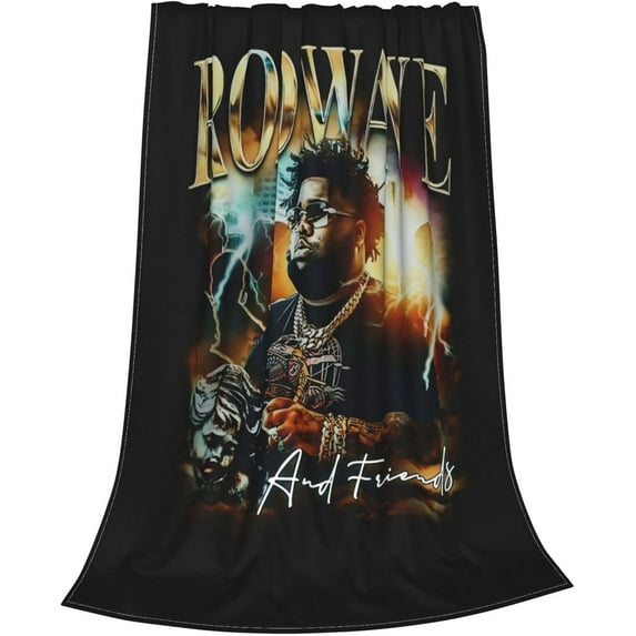 Rod Waves Nostalgia Blanket Soft Warm Flannel Throw Blanket for Bed Sofa Couch Bedroom Living Room Dorm All Season 40"x30"