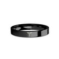 thumbnail image 1 of Rod of Asclepius Medical Symbol Engraved Black Tungsten Ring, 4mm, Size 10, 1 of 2