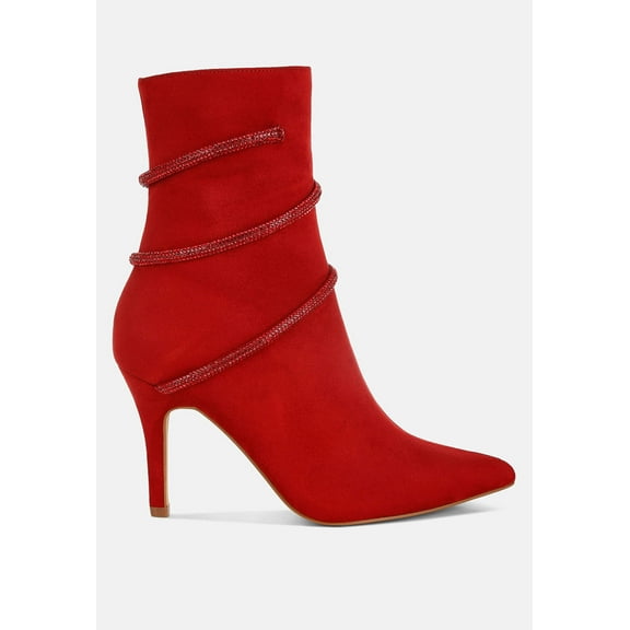 Roda Rhinestone Wrap-Around Stiletto Boots