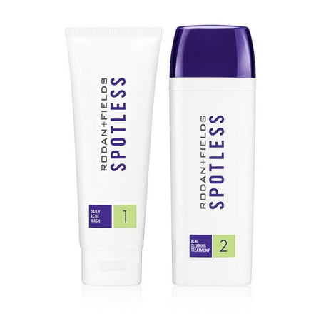 RODAN + FIELDS Spotless Regimen | Benzoyl Peroxide Face Wash for Sensitive Skin | Skincare Sets & Kits | Skin Care for Adults & Teens with Stubborn Acne | All Skin Types