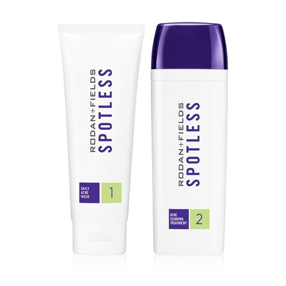RODAN + FIELDS Spotless Regimen | Benzoyl Peroxide Face Wash for Sensitive Skin | Skincare Sets & Kits | Skin Care for Adults & Teens with Stubborn Acne | All Skin Types
